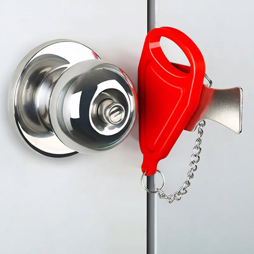 Portable Hotel Door Lock Travel Lock Childproof Door Lock Anti-Theft Lock for Security Home Safety Lock Door Hardware