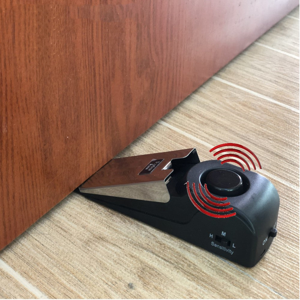 120Db Door Stop Alarm Security System Home Wedge Shaped Stopper Alert Security System Door Stop Alarm Block Blocking System