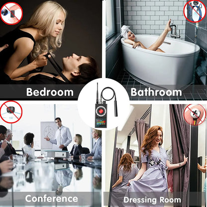 New K19+ Eavesdropping Hidden Camera Detector RF Wireless Gsm Sound Signal GPS Tracker Cam Detector Bug Finder
